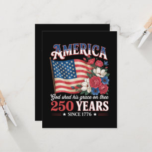 Convite Bandeira Floral América 250 Anos