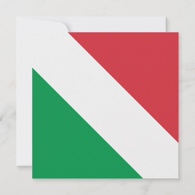 Convite Bandeira italiana (Frente)