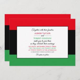 Convite Bandeira Líbia, Bandeira do Casamento Líbia