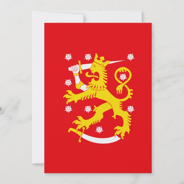 Convite Bandeira Medieval da Finlândia (Frente)