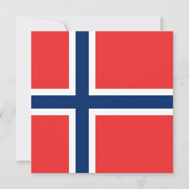 Convite Bandeira norueguesa (Frente)