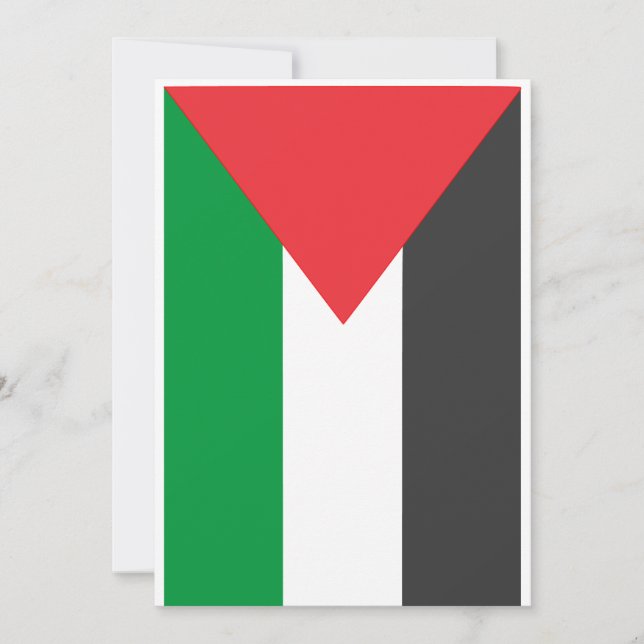 Convite Bandeira Palestina Livre sob medida (Frente)