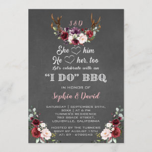 Convite Bandeiras Borgonhas Eu faço Noivado CHURRASCO