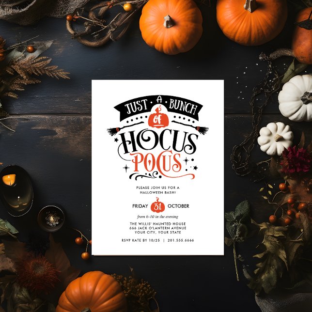 Convite Bando do Hocus Pocus Halloween Bash Party DIGITAL (DIGITAL HALLOWEEN INVITATION BUNCH OF HOCUS POCUS)