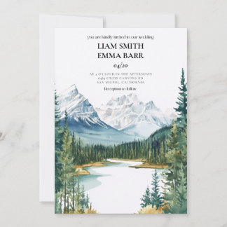 Convite Banff Canada Rocky Mountains