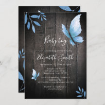 Banheira azul-aquática russa, borboleta floral