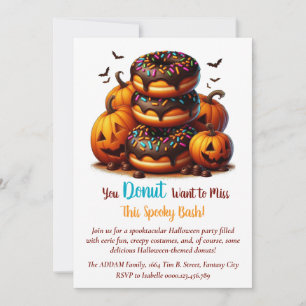 Convite Banquete das Terras: Festa de Janto de Halloween S