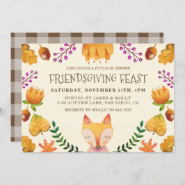 Convite Banquete de Ação de Graças de Amizade