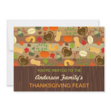 Banquete de Ação de Graças Fall Party Autumn Turke