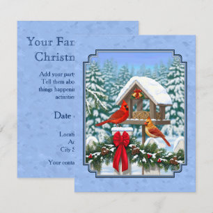 Convite Banquete de Natal dos Cardeal Azul