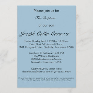 Convite Baptisim convida