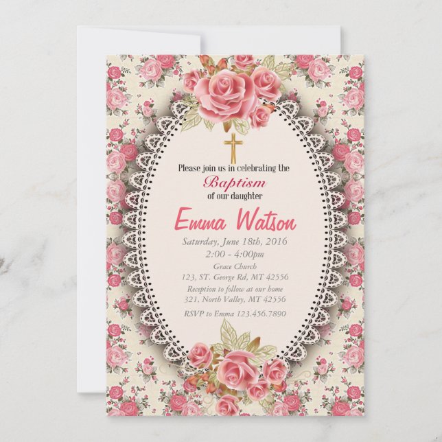 Convite Baptism (Frente)