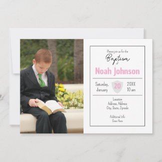 Convite Baptism Invitation