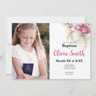 Convite Baptism Invitation