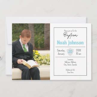Convite Baptism Invitation