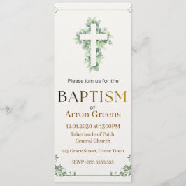 Convite Baptism Invitation | Simple and Elegant Christian