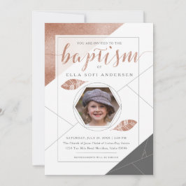 CONVITE BAPTISM LDS | Coleção Boho Feather