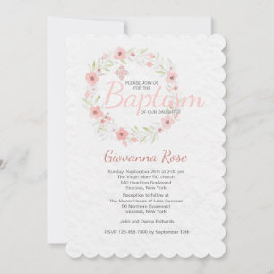 Convite Baptism Wreath
