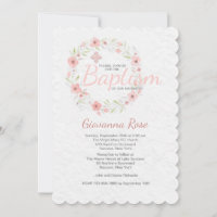 Convite Baptism Wreath