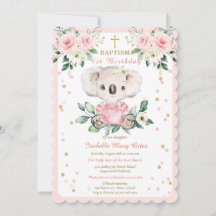 Baptismo e Primeiro Aniversário Personalizado de C