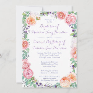 Convite Baptismo/festa de aniversário/comunhão comum das