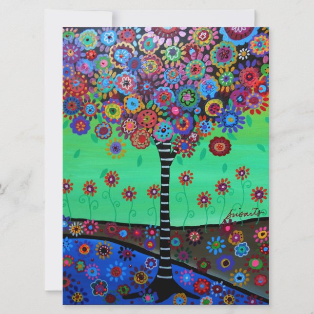 Convite Bar Bat Mitzvah TREE OF LIFE (Frente)