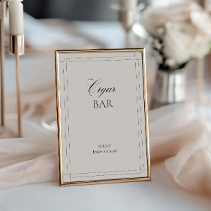 Convite Bar de Charuto - Sinal de Cinza Luz