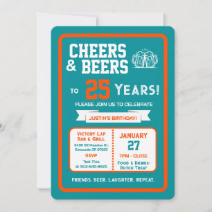 Convite Bar de Esportes Aniversário Aplausos e Cervejas pa