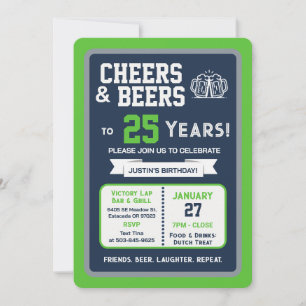 Convite Bar de Esportes Aniversário Aplausos e Cervejas pa