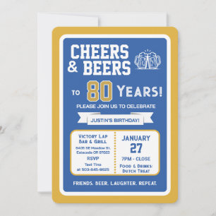 Convite Bar de Esportes Aniversário Vivas e Cervejas para