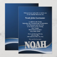 Bar de Nome Personalizado Mitzvah Noah