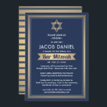 Convite Bar de Zoom Virtual Mitzvah Marinho Azul Branco e<br><div class="desc">Quer amigos e familiares estejam praticando distanciamento social ou simplesmente vivam longe, conectem-se com eles online com uma cerimônia e celebração virtual de mitzvah bar. Este na moda moderno convite inclui textos para um evento online de longa distância via videoconferência via Internet e transmissão em direto. Todo texto é simples...</div>