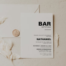 Bar Formal Elegante Minimalista Mitzvah