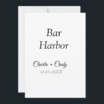 Convite Bar Harbour festa de solteira bridges casamento<br><div class="desc">Design</div>