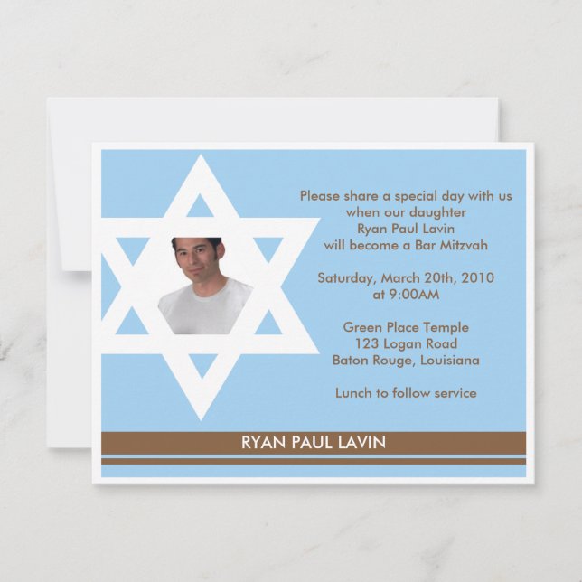 Convite Bar Mitzvah (Frente)