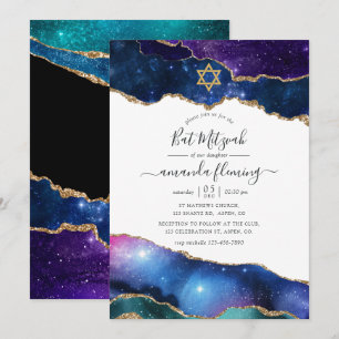 Convite Bar Mitzvah Ágata Galáxia