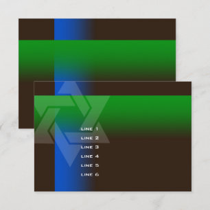 Convite Bar Mitzvah azul e verde em alguma cor