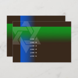 Convite Bar Mitzvah Azul e Verde em Qualquer Cor