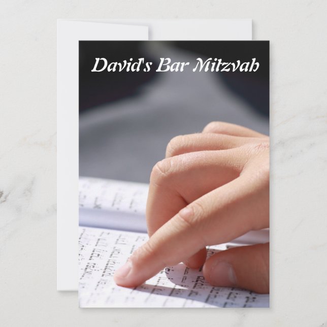 Convite Bar Mitzvah/Bat Mitzvah (Frente)