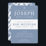 Convite BAR MITZVAH branco na moda mínimo moderno<br><div class="desc">por kat massard >> WWW.SIMPLYSWEETPAPERIE.COM << CONTACT ME para texto personalizado ou para adicionar quaisquer linhas em Hebraico Ame o design, mas gostaria de ver algumas mudanças - outro esquema de cores, produto, adicionar uma foto ou adaptado para uma ocasião diferente - sem preocupações me contate - estou feliz em...</div>