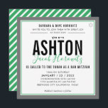 Convite BAR MITZVAH cinza verde desportivo moderno<br><div class="desc">por kat massard >> kat@simplysweetPAPERIE.com << CONTACT ME para texto personalizado ou para adicionar quaisquer linhas em Hebraico Ame o design, mas gostaria de ver algumas mudanças - outro esquema de cores, produto, adicionar uma foto ou adaptado para uma ocasião diferente - sem preocupações me contate - estou feliz em...</div>