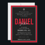 Convite BAR MITZVAH CÓDIGO QRCODE vermelho-vermelho-branco<br><div class="desc">por kat massard >> kat@simplysweetPAPERIE.com << CONTACT ME para texto personalizado ou para adicionar quaisquer linhas em Hebraico Ame o design, mas gostaria de ver algumas mudanças - outro esquema de cores, produto, adicionar uma foto ou adaptado para uma ocasião diferente - sem preocupações me contate - estou feliz em...</div>