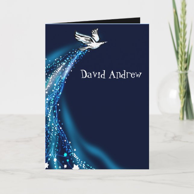 Convite Bar Mitzvah da Porta em Soaring (Frente)