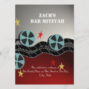 Convite Bar Mitzvah da premier do filme