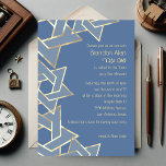 Convite Bar Mitzvah Dourada Estrela de David a Qualquer Co<br><div class="desc">Conjuntos de convites para o bar Mitzvah e Bat Mitzvah desenhados por Umua. Impresso e enviado pela Zazzle ou seus parceiros.</div>