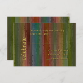 Convite Bar Mitzvah Earth Tone Streams RSVP