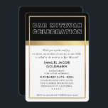 Convite BAR MITZVAH espaço legal estrutura de ouro preto m<br><div class="desc">por kat massard >> kat@simplysweetPAPERIE.com << Ame o design,  mas gostaria de ver algumas mudanças - outro esquema de cores,  produto,  adicionar uma foto ou adaptado para uma ocasião diferente - sem preocupações,  simplesmente me contacte por e-mail - estou feliz em ajudar! - - - -</div>