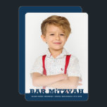 Convite Bar Mitzvah Estrela Moderna Simples de David Foto<br><div class="desc">Este design é composto de uma escrita cursiva divertida,  contrariada por uma simples tipografia de san serif. Esta design é moderna e simples. Adicionar imagem de foto.

Disponível aqui:http://www.zazzle.com/store/selectpartysupplies</div>