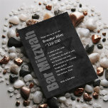 Convite Bar Mitzvah Grunge<br><div class="desc">Conjuntos de convites para o bar Mitzvah e Bat Mitzvah desenhados por Umua. Impresso e enviado pela Zazzle ou seus parceiros.</div>