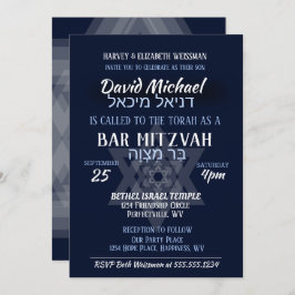 Convite Bar Mitzvah Hebraico Nomes